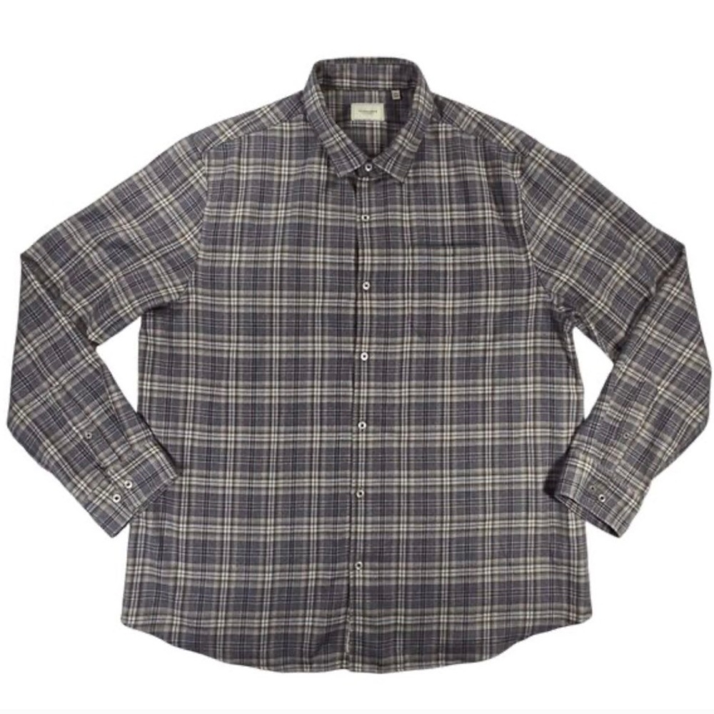 Men's 7 Diamonds XXL Flannel - Gray & Black